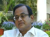 Finance minister P Chidambaram